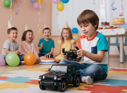 Zdalnie sterowany samochód COIL auto RC pilot duży JEEP Wrangler RS skala 1:14 czarny