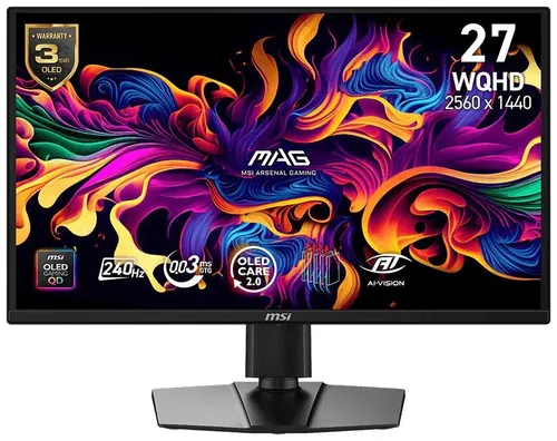 Monitor MSI MAG 272QP QD-OLED X24 26.5" 2560x1440px 240Hz 0.03 ms [GTG]