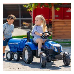 Falk Przyczepa Cysterna Beczkowóz Z Kranem New Holland Niebieska 3-7 Lat