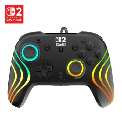 Pad Turtle Beach Afterglow Wave Wired RGB Gaming Controller do Nintendo Switch 2 Przewodowy Czarny