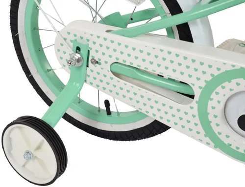 Rower dziecięcy INDIANA Pretty 16 cali dla dziewczynki Miętowy