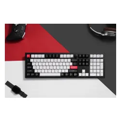 Klawiatura KEYCHRON Q6 HE Wireless Switch Gateron Double-Rail Magnetic Nebula Czarno-biało-czerwony