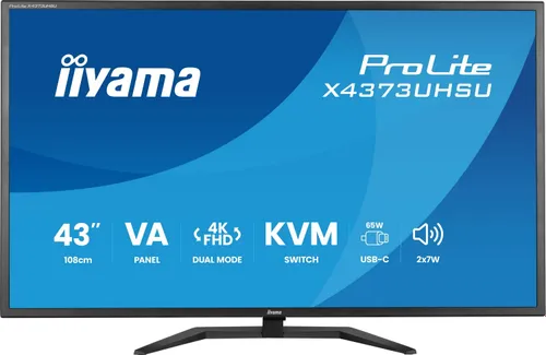 iiyama ProLite X4373UHSU-B2 - 60Hz | 4K | VA | 43'' | 3ms | HDR10