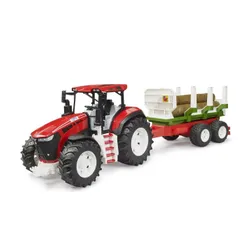 BRUDER Traktor z przyczepą do drewna