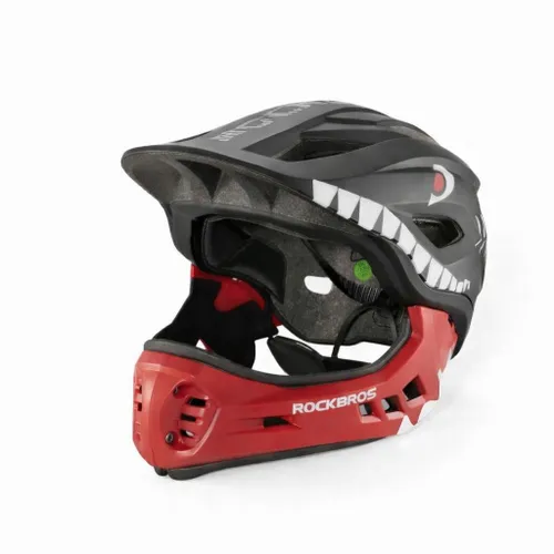 Kask rowerowy dziecięcy fullface szczękowy 2w1 odpinana szczęka rozmiar "M"