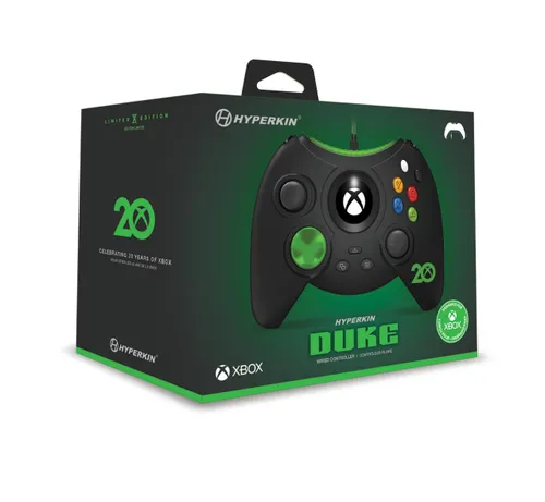 Геймпад Hyperkin Duke Wired Controller Xbox 20th Anniversary Limited Edition для Xbox, ПК-проводной