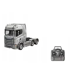 Zdalnie sterowany samochód COIL ciężarówka SCANIA 770S TIR RC 1:10 na pilota srebrna