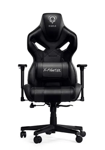 Fotel Diablo Chairs X-Fighter Normal Size Gamingowy do 150kg Skóra ECO Czarny