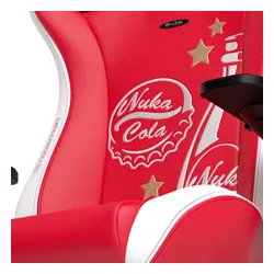 Fotel Noblechairs EPIC Fallout Nuke Cola Edition Gamingowy do 120kg Skóra ECO Czerwono-biały