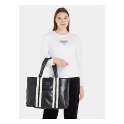 Сумка Tommy Jeans Tjw Cosy Up Med Tote Sherpa AW0AW15397 Black Sherpa BDS