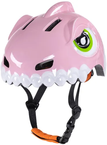 Kask rowerowy WOZINSKY Dinozaur HT-62R Różowy dla Dzieci (rozmiar S)