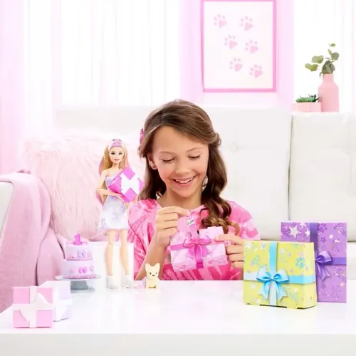 Lalka Barbie Party Unboxed Glam Party JFY68