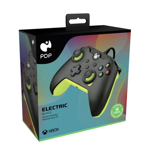 Геймпад PDP Electric Black для Xbox-проводной