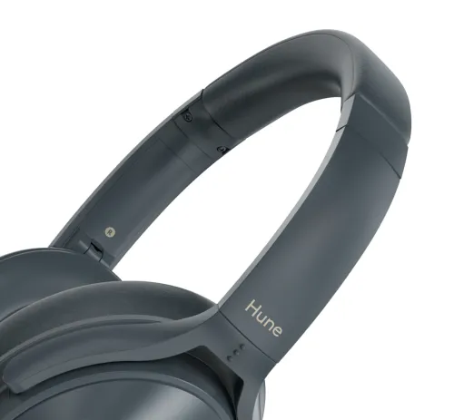 Słuchawki bezprzewodowe Hune Fauna ANC Nauszne Bluetooth 5.3 Szary