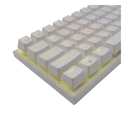 Klawiatura gamingowa White Shark Wakizashi Red przewodowa mechaniczna podświetlana biała