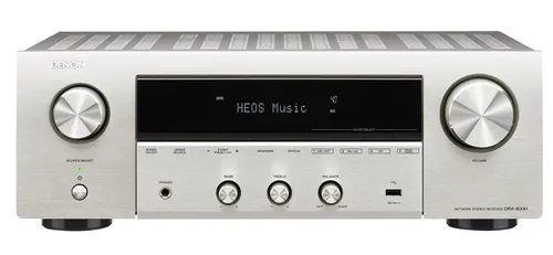 Zestaw stereo Denon DRA-800H (srebrny), Dali OBERON 7 (biały)