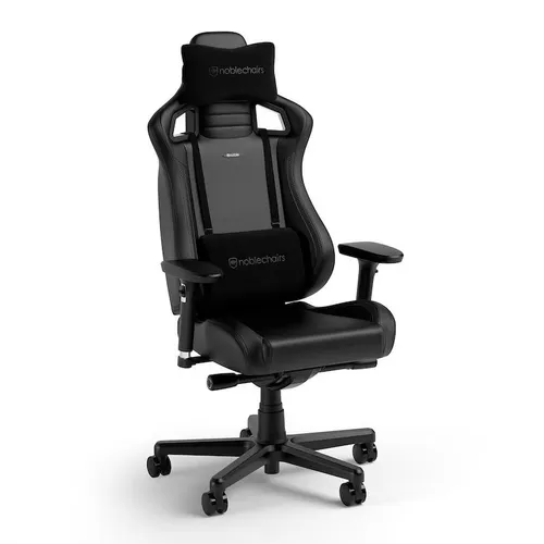 Fotel Noblechairs EPIC COMPACT Black Carbon Gamingowy do 120kg Skóra ECO Czarny