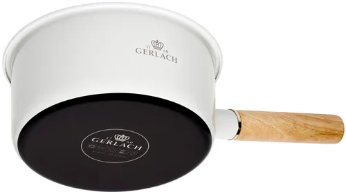 Zestaw garnków GERLACH Natur Enamel Biały (6 elementów)