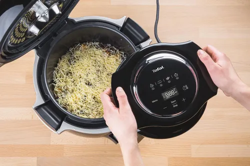 Аэрогриль Tefal Cook4me Touch Wi-Fi CY9128 + крышка для выпечки EY1508 1600 Вт 6л мобильное приложение