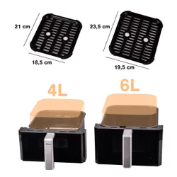 Air Fryer Frytkownica beztłuszczowa ELDOM FR300 10l z okienkiem do obserwacji postępów