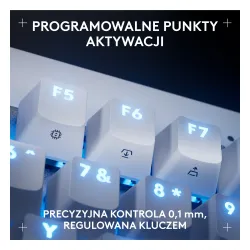 Klawiatura Logitech Pro X TKL Rapid Biały