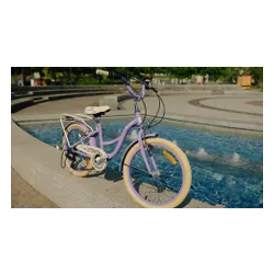 Rower dziecięcy SUN BABY Flower Bike 20 cali dla dziewczynki Lawendowy