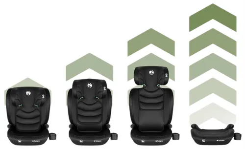 Fotelik samochodowy TULANO Joy 20 I-Size 100-150 cm (15-36 kg) Czarny