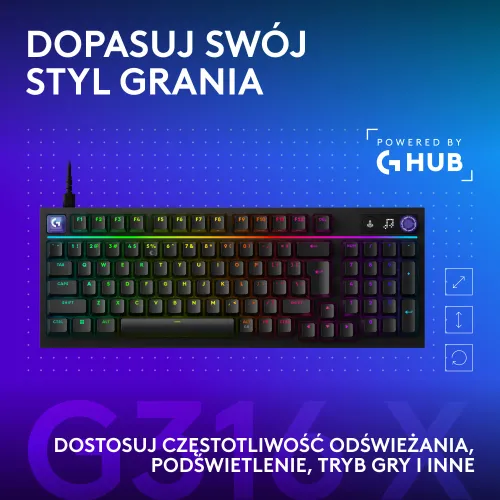 Klawiatura mechaniczna Logitech G316 X 98 Czarny