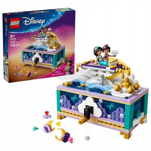 LEGO Disney 43295 Szkatułka na biżuterię Dżasminy, zestaw klocków 6+