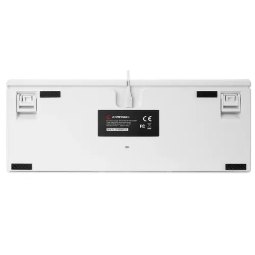 Klawiatura mechaniczna Rampage KB-R136 Ghost Huano Red Switch Biały