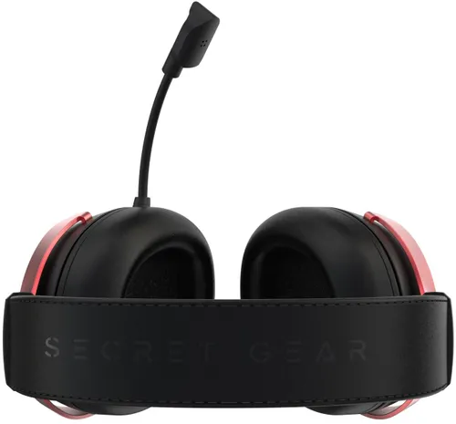 Słuchawki SECRET GEAR SX1 Bezprzewodowe, Nauszne, Dźwięk przestrzenny Czarno-czerwony