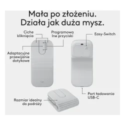 Myszka Logitech Mobi Fold Biały