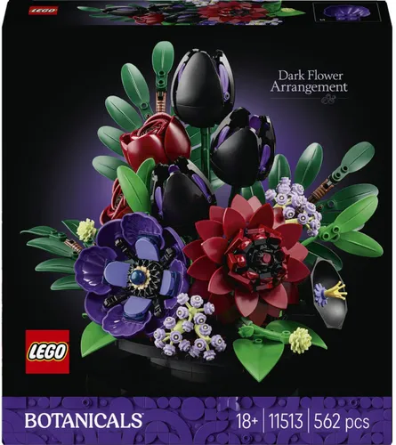 LEGO 11513 Botanicals Kompozycja z ciemnych kwiatów