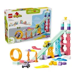 LEGO Duplo 10478 Kreatywne rampy 3 w 1 z pojazdami, zestaw klocków 3+