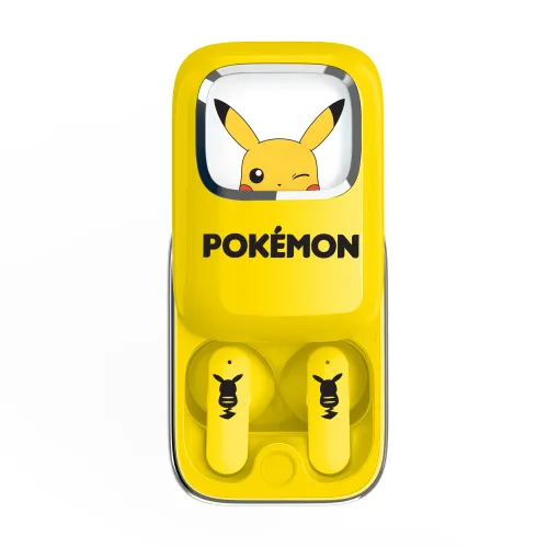 Słuchawki bezprzewodowe z mikrofonem OTL Technologies Pokemon Pikachu Slide TWS Douszne Żółty