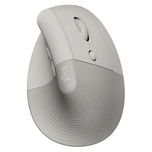 Myszka Logitech Lift Dla praworęcznych Piaskowy