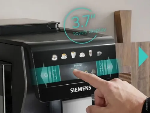 Ekspres Siemens EQ600 iAroma Inox Silver TP603E07 Szerokość 28,1cm