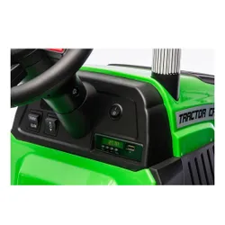 Traktor Na Akumulator Dla Dziecka Ch9959B 24V 2X120W Przyczepa LED Eva Pilot
