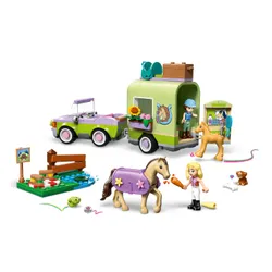LEGO 42695 Friends Przyczepa z koniem i źrebaczkiem