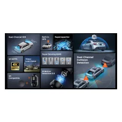 Wideorejestrator 70MAI X800 4K + karta pamięci 256GB