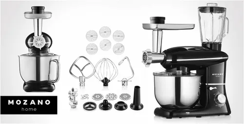 Robot kuchenny planetarny MOZANO Rob 02 1400W z blenderem kielichowym Czarny