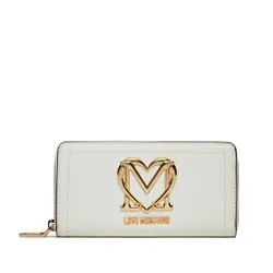 Большой женский кошелек LOVE MOSCHINO Jc5721pp0hkg0120 Offwhite