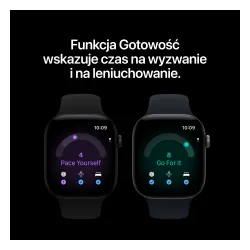 Smartwatch Apple Watch Series 12 GPS + Cellular Koperta 46 mm z aluminium w kolorze gwiezdnej szarości Pasek sportowy granat M/L
