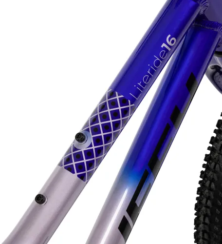 Rower dziecięcy HUFFY Literide Kids 16 cali dla chłopca Srebrno-niebieski