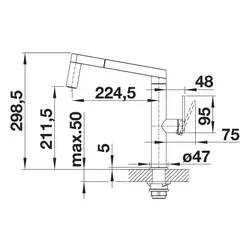 Bateria BLANCO Panera-S 521547 Stal