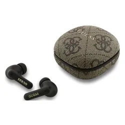 Słuchawki dokanałowe GUESS 4G Classic Metal Logo Brązowy