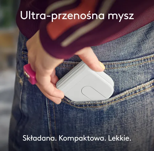 Myszka Logitech Mobi Fold Biały