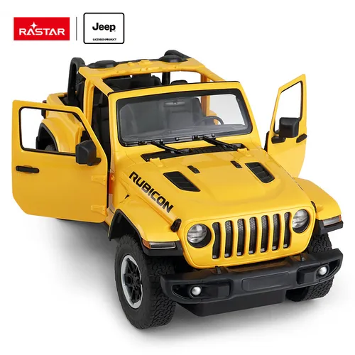 Jeep Wrangler JL R/C skala 1:14 Rastar 79400  samochód sterowany żółty
