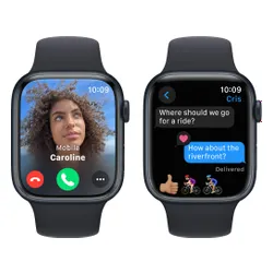 Смарт-часы Apple Watch 9 GPS 45 мм алюминиевый спортивный ремешок M / L