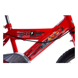 Rower dziecięcy HUFFY Disney Auta 16 cali dla chłopca Czerwony